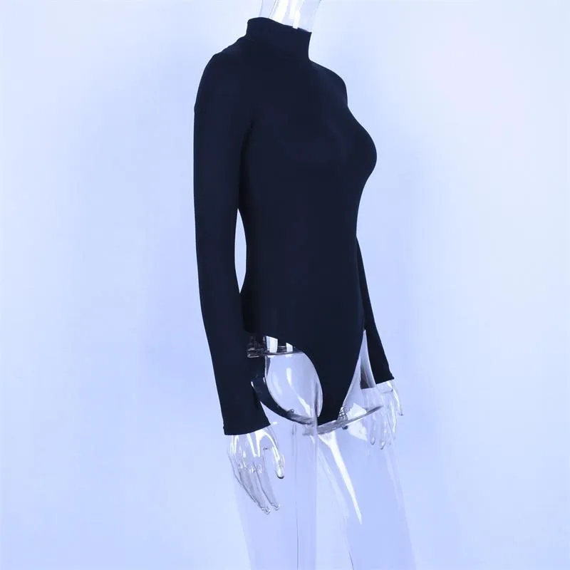 long sleeve r female cotton Neck warm clothes slim fit