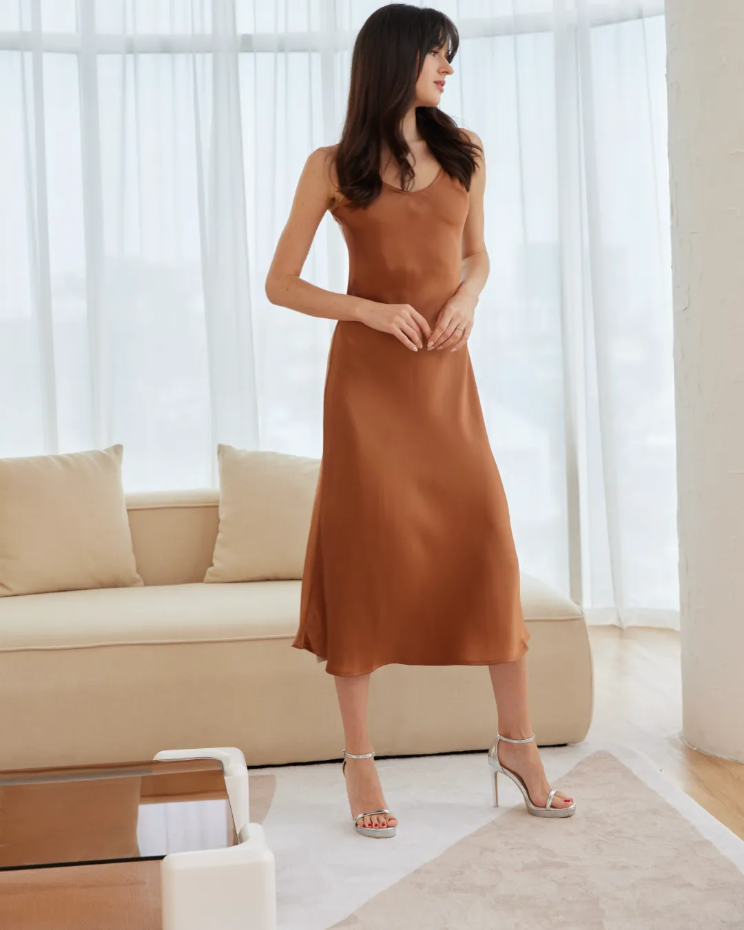 Lotus Silk Dress (SLKSIDR004)