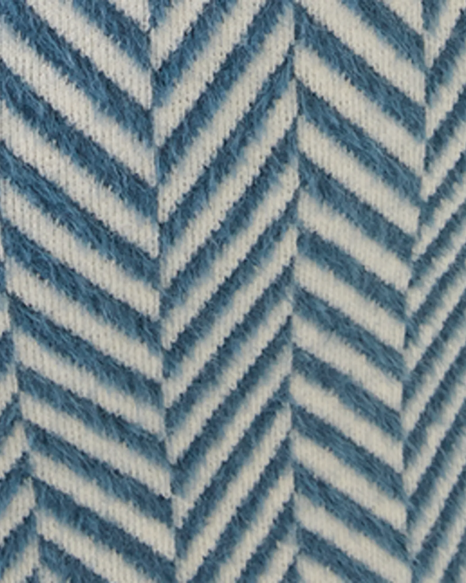 Lucy Herringbone Knit Cardigan | Blue/Ivory