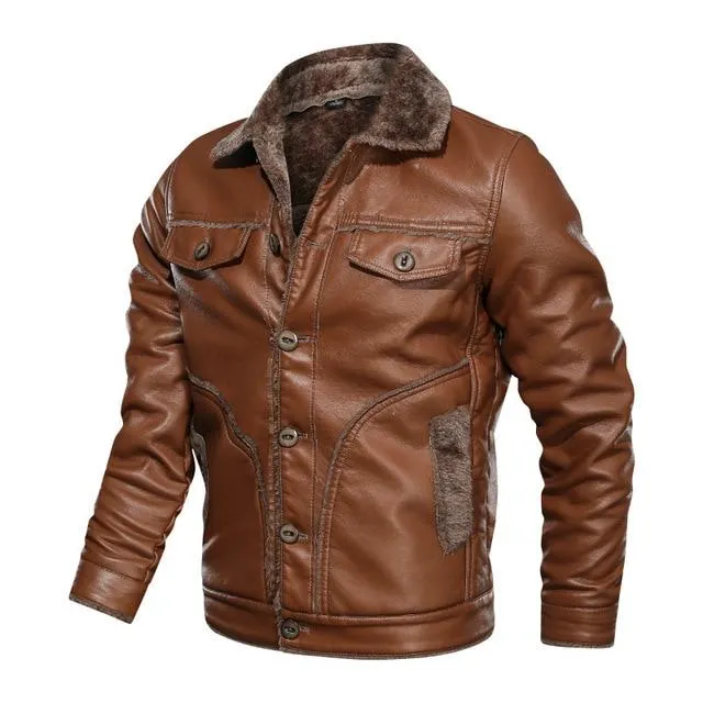 Military Style Leather jacket