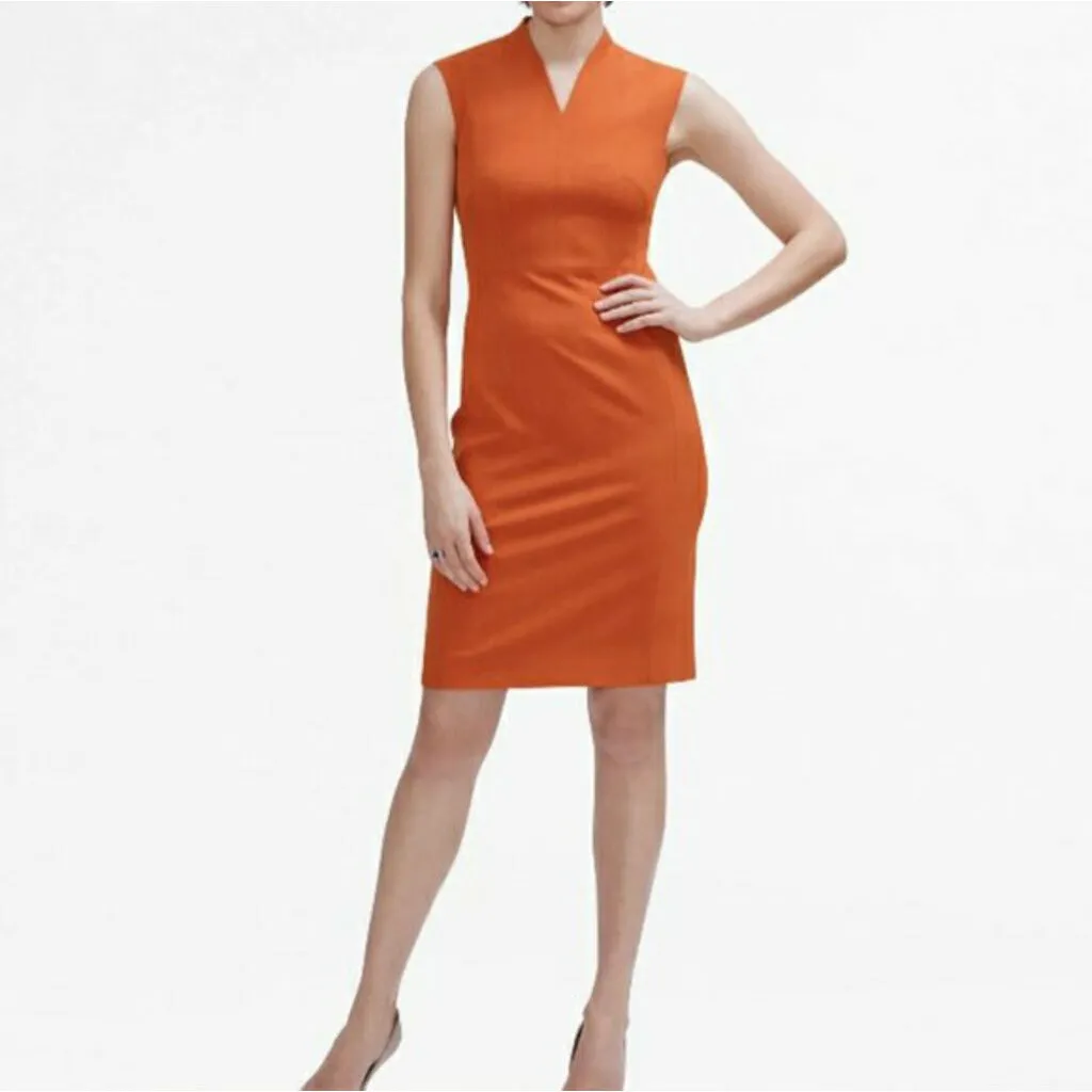 MM Lafleur The Aditi Shift Persimmon Dress - Size 10