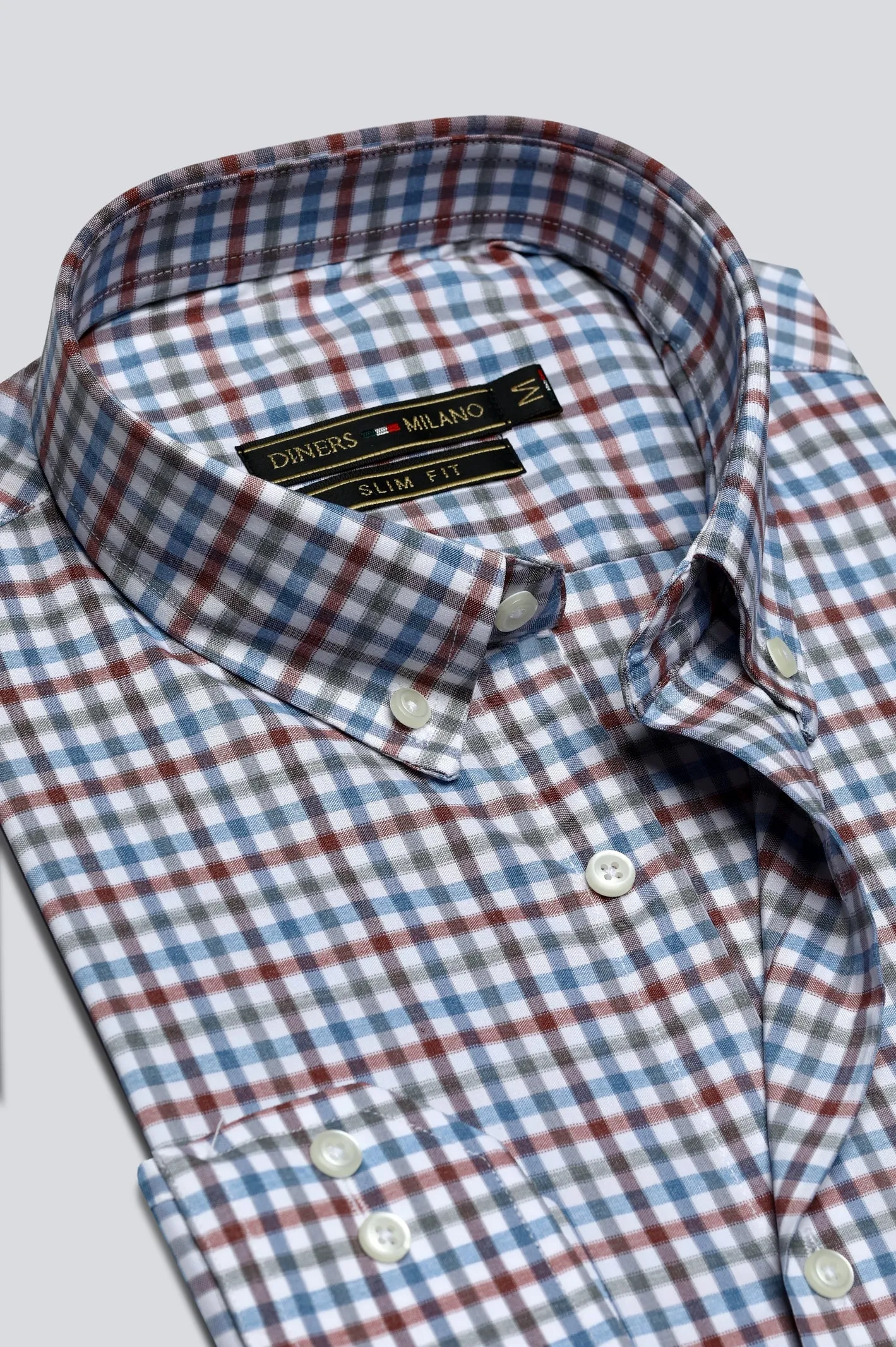 Multi Color Tattersall Check Casual Milano Shirt
