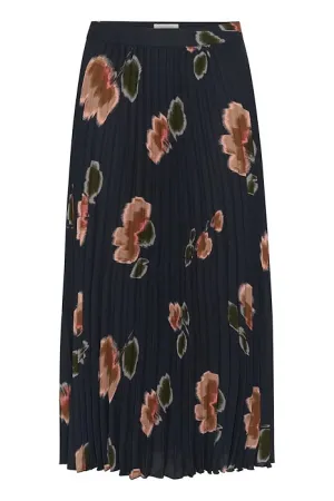 Part Two Priyanka Floral Print Pleated Midi Skirt