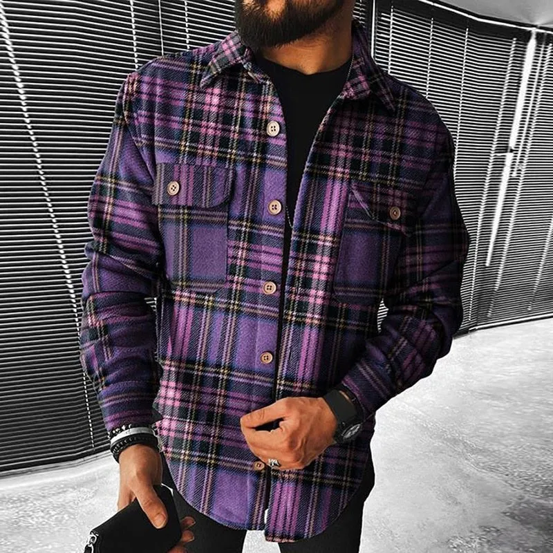 Plaid Casual Cardigan Shirt