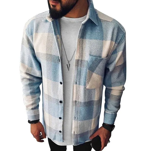Plaid Casual Cardigan Shirt