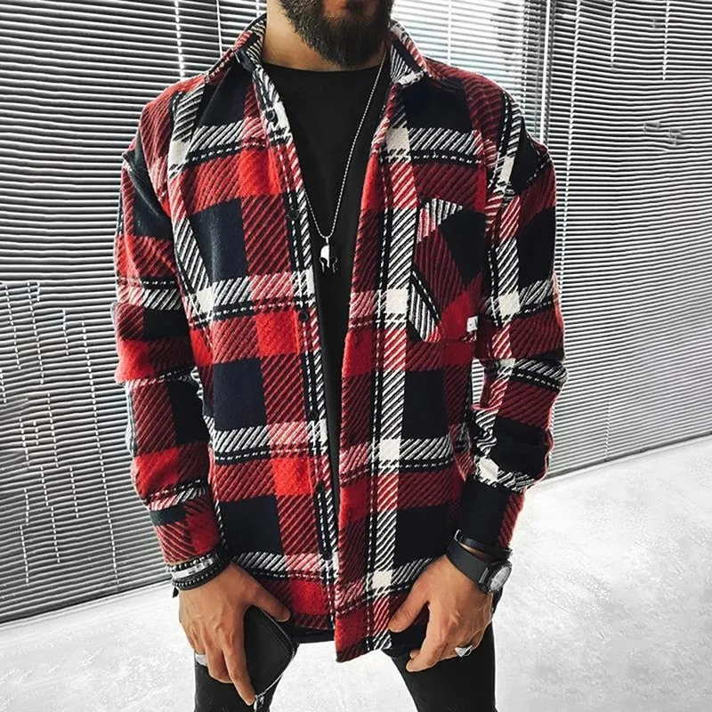 Plaid Casual Cardigan Shirt
