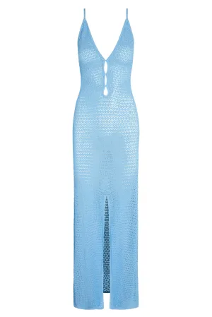Ramatuelle Dress - Ibiza Blue Lace Crochet