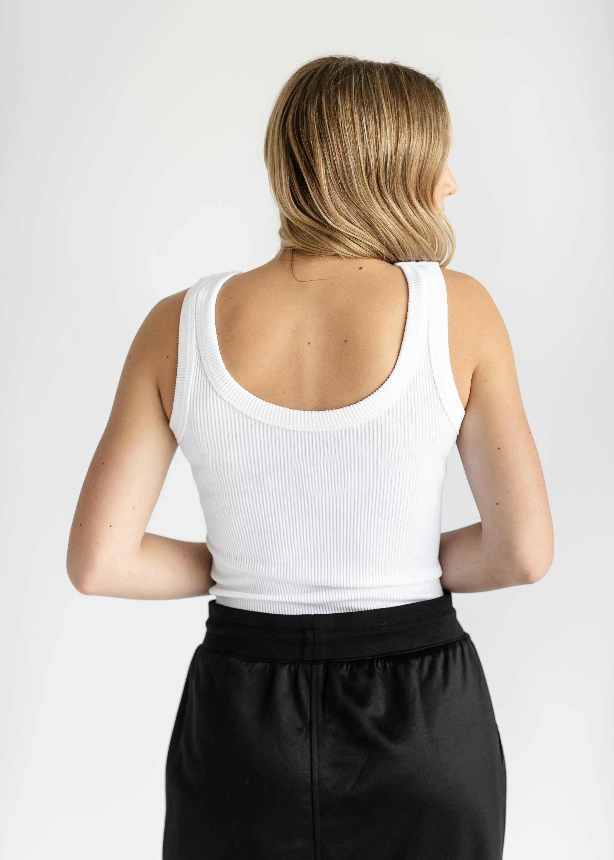 Ribbed Stretchy Reversible Layering Tank - FINAL SALE
