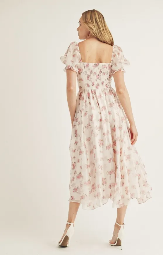 Rosaline Elegance Midi Dress