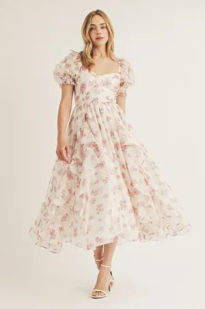 Rosaline Elegance Midi Dress