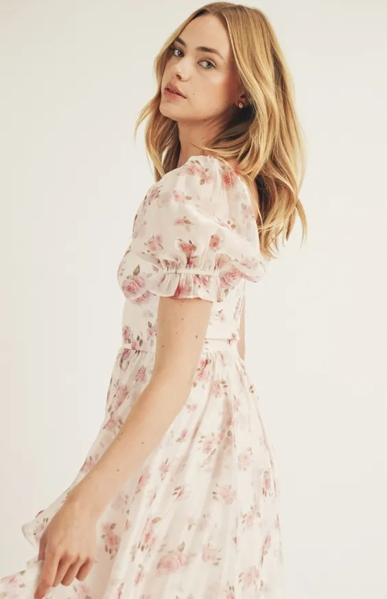 Rosaline Elegance Midi Dress