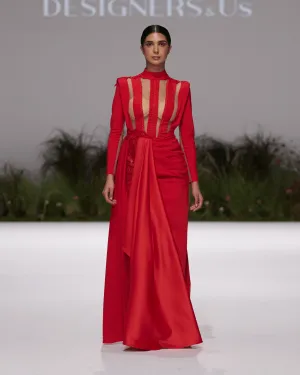 Ruby Elegance Dress