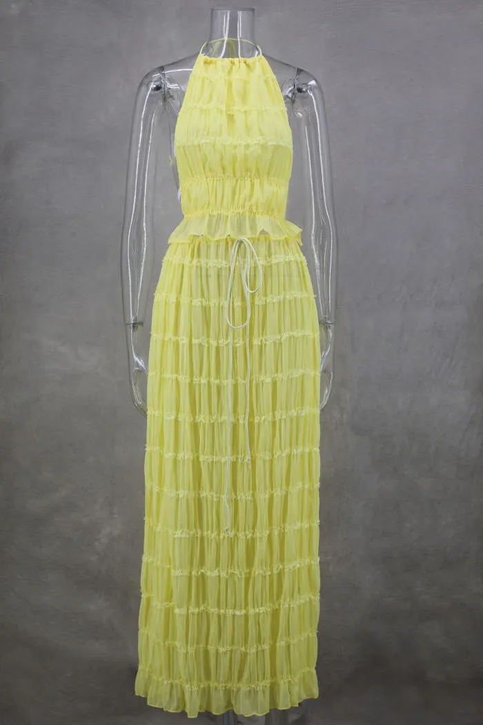 Ruched Flow Set
