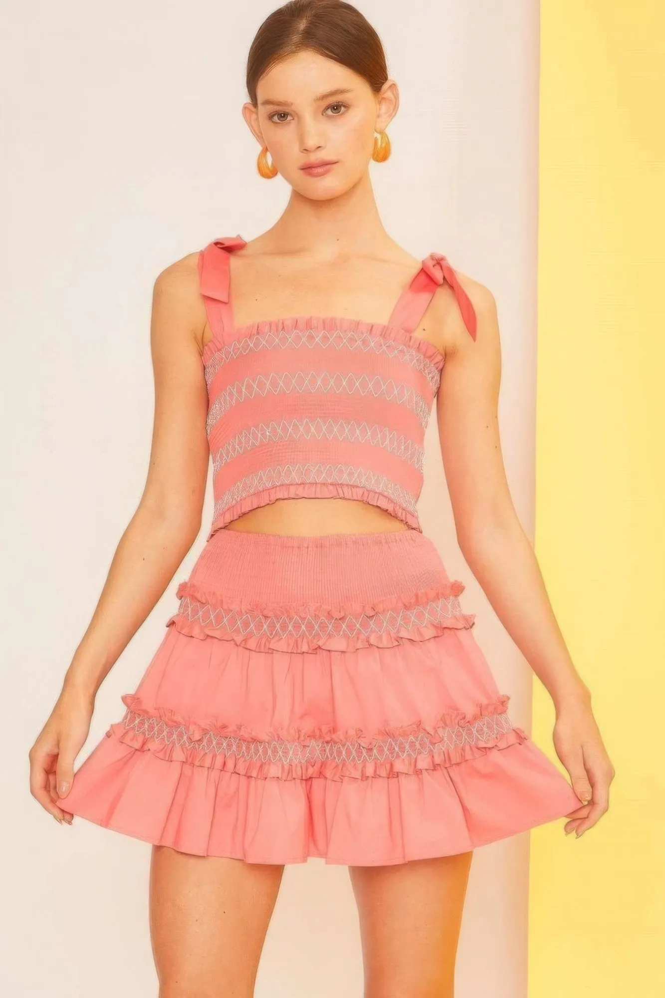 Ruffle Mini Skirt