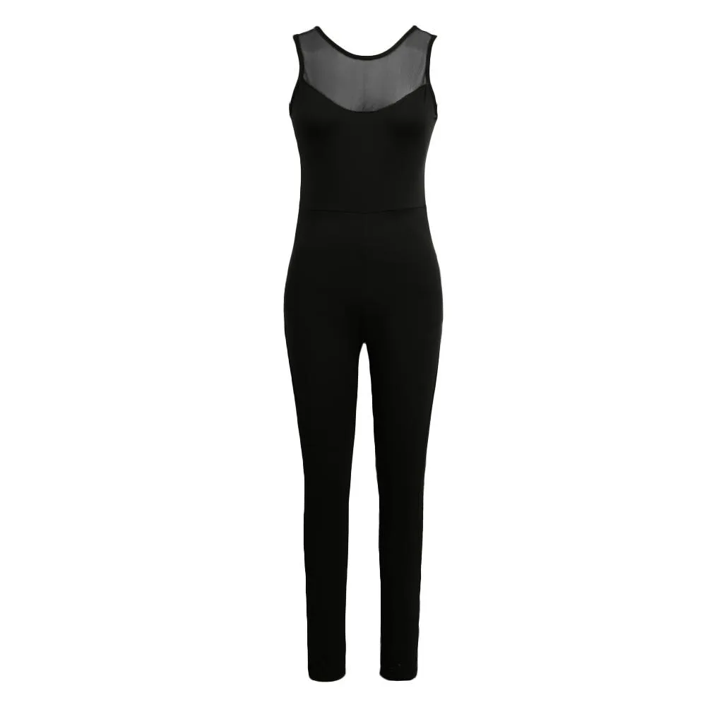 Sexy Summer Rompers Womens O Neck Sleeveless Jumpsuit