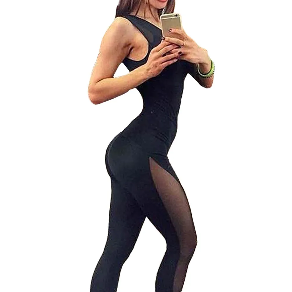 Sexy Summer Rompers Womens O Neck Sleeveless Jumpsuit