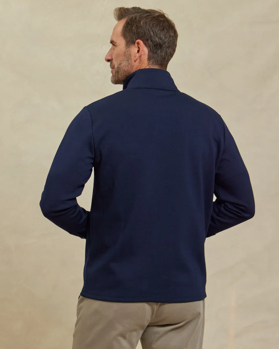 The Gavin - Scuba Shirt Jacket - Navy/Charcoal