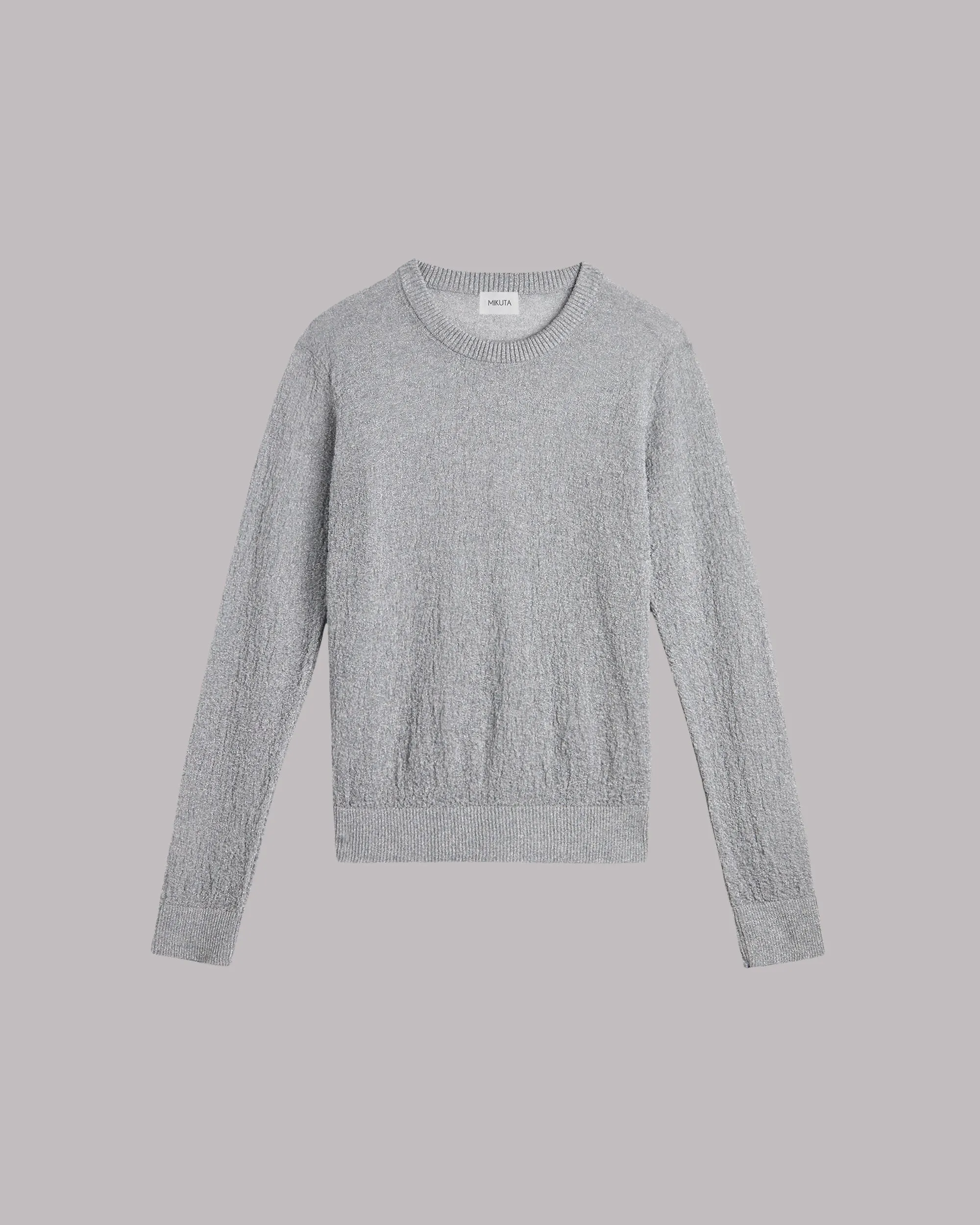 The Silver Sparkly Thin Knitted Sweater