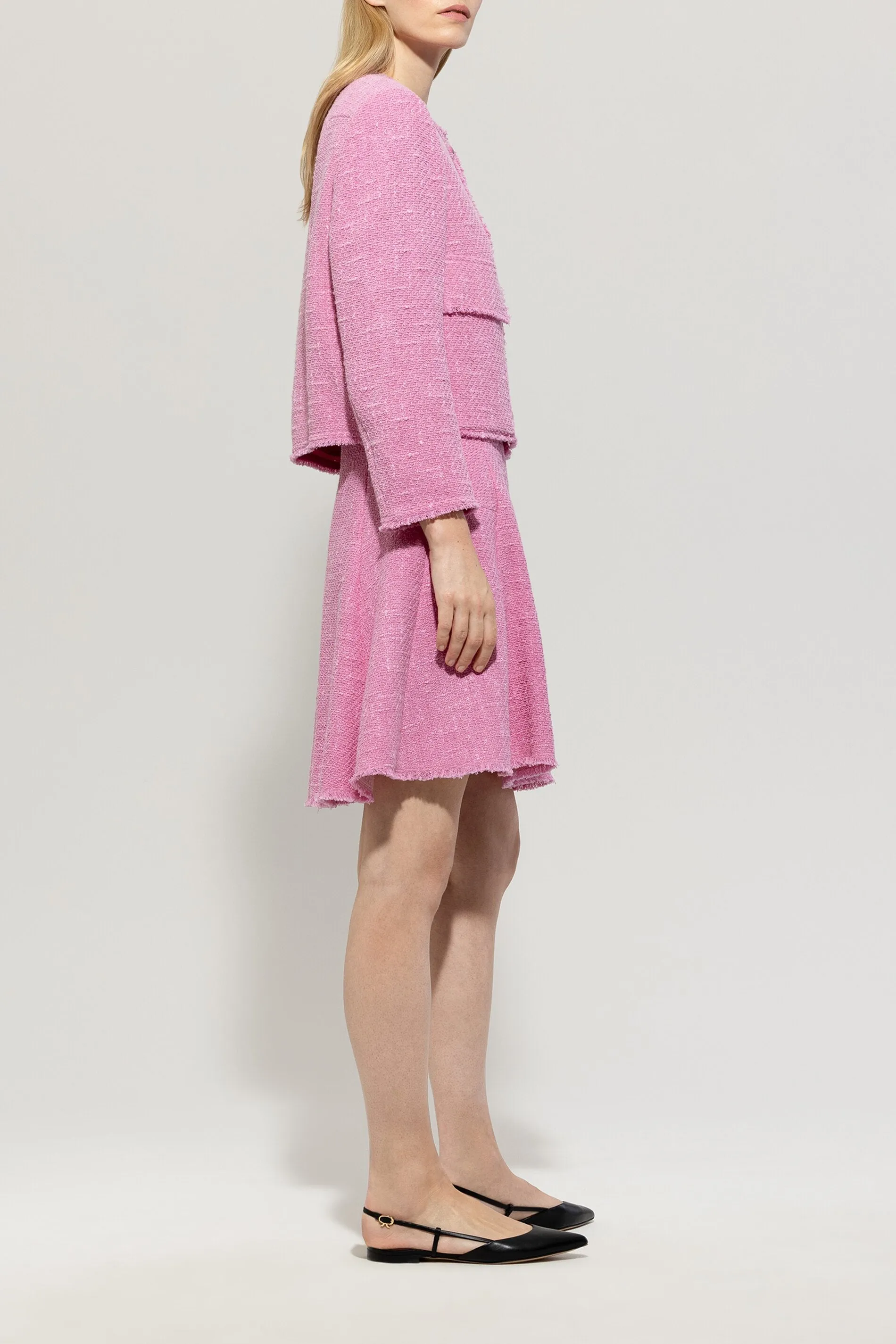 Timeless Chic Cotton Tweed Candy Pink Jacket <span>418338<span>
