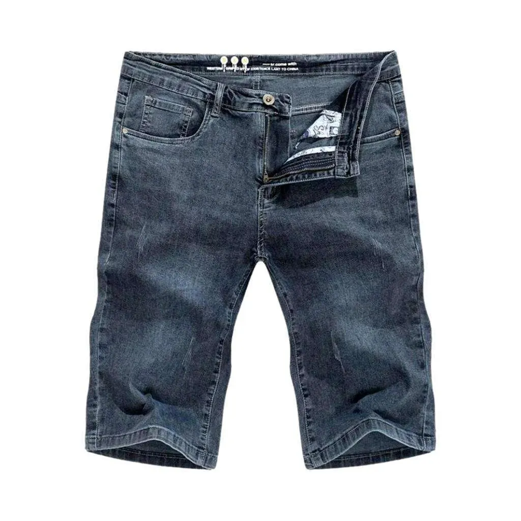 Vintage grey men's denim shorts