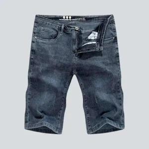 Vintage grey men's denim shorts