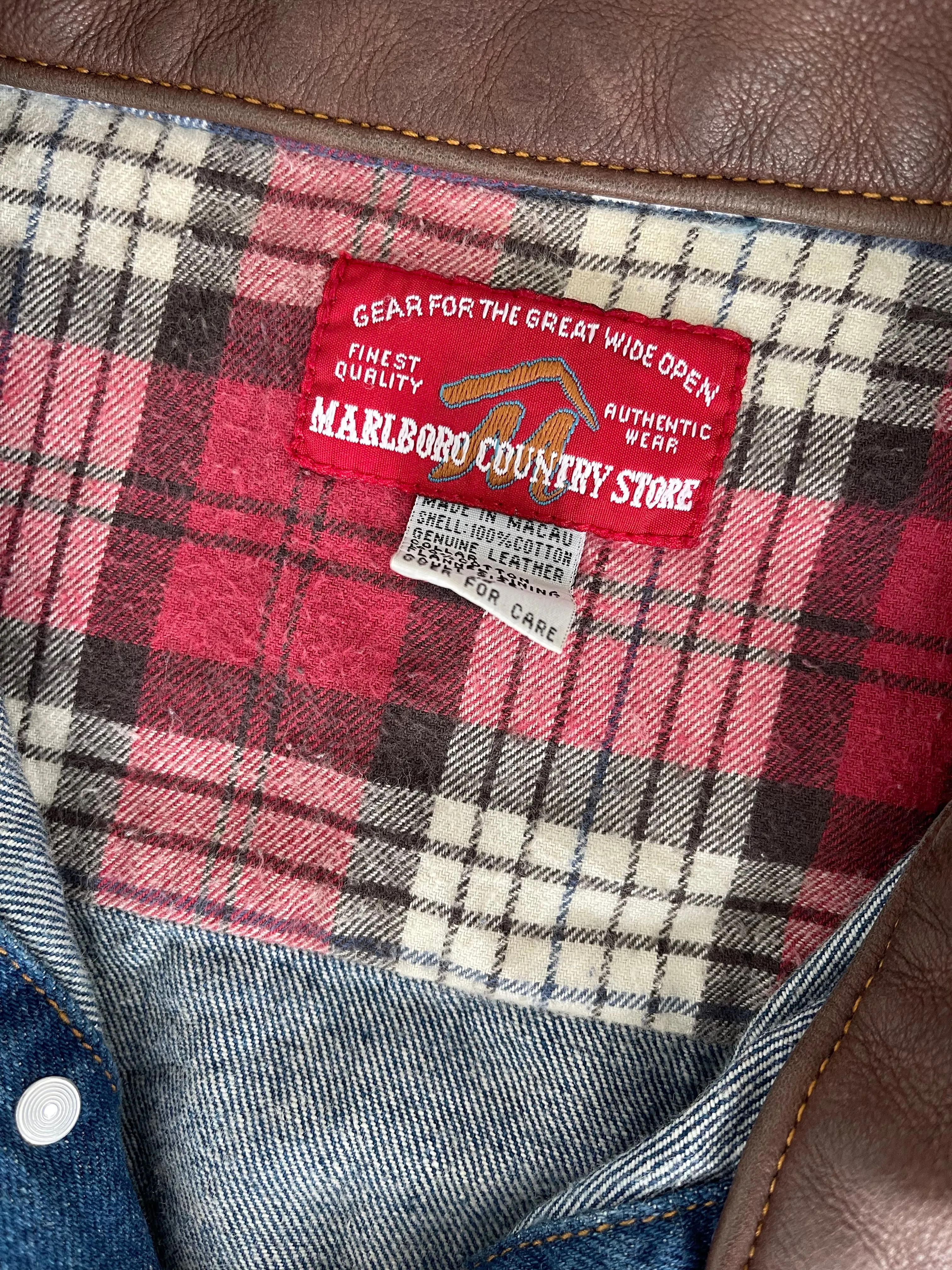 Vintage Marlboro Denim Jacket L