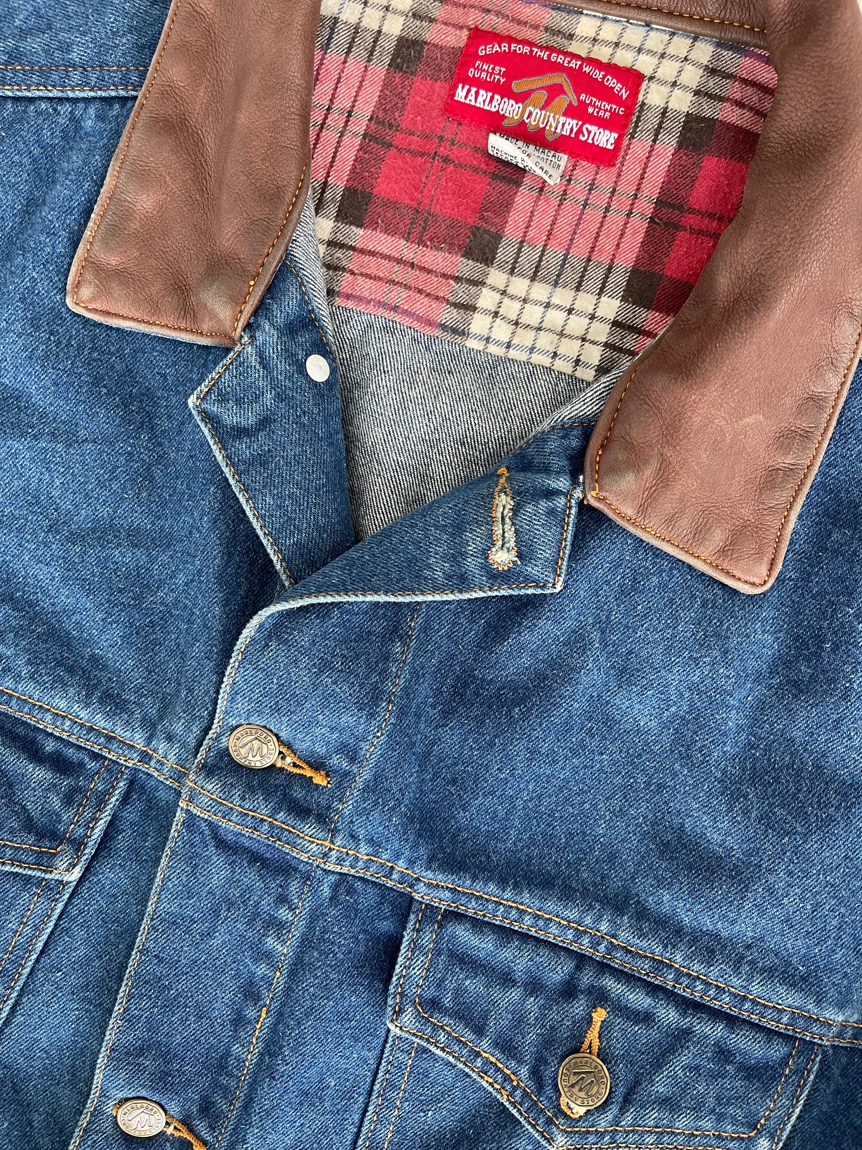 Vintage Marlboro Denim Jacket L