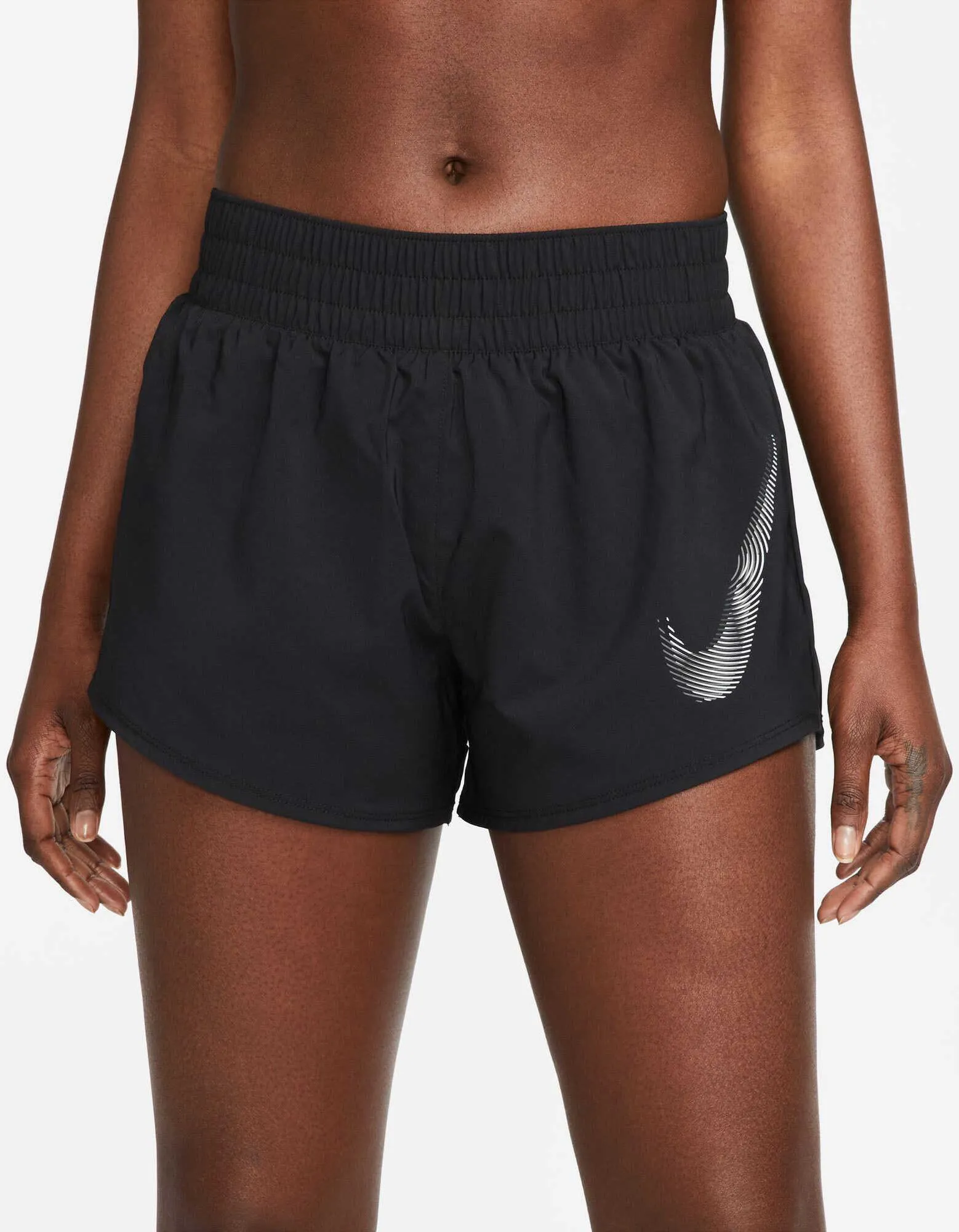 Women's One Swoosh Mid-Rise Running Shorts