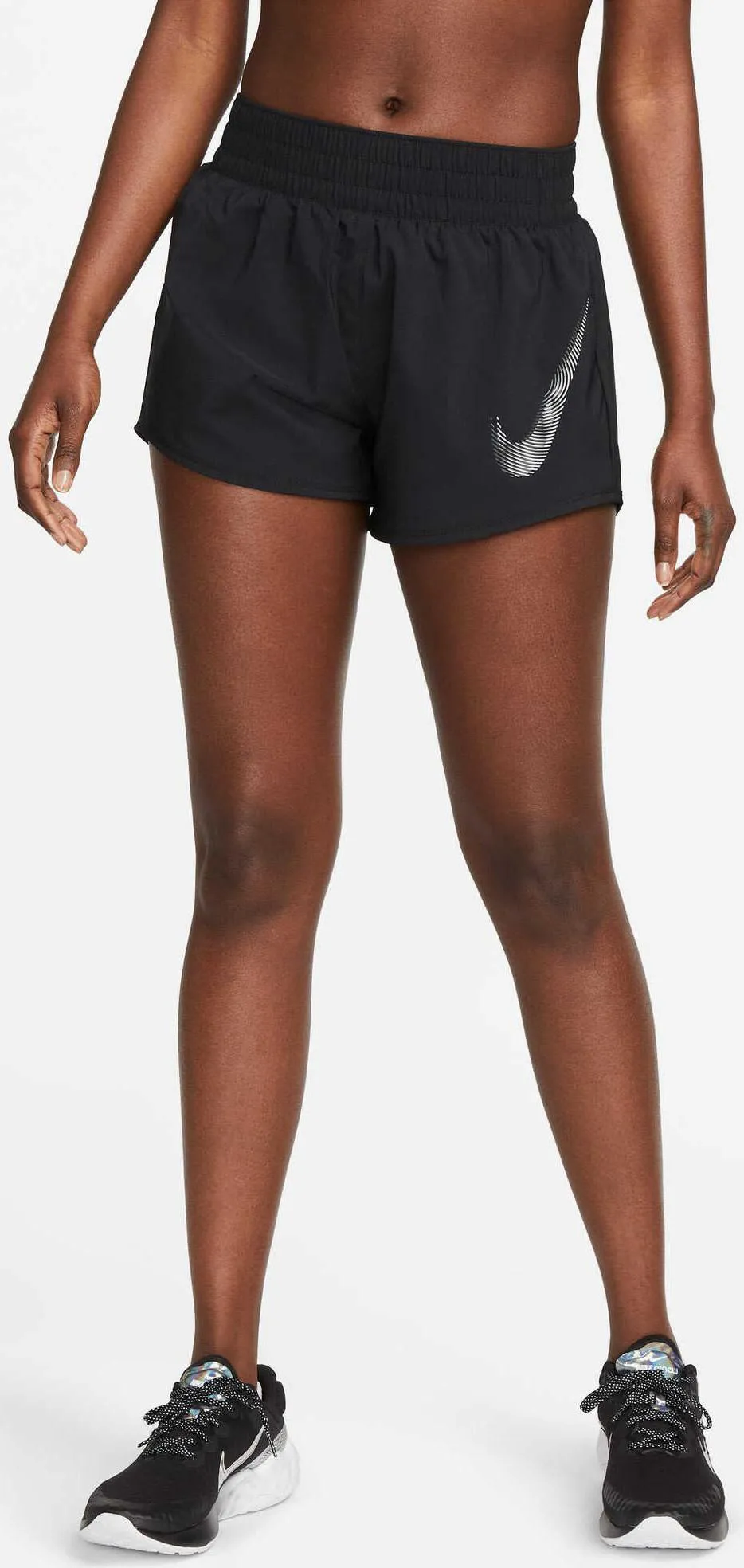 Women's One Swoosh Mid-Rise Running Shorts